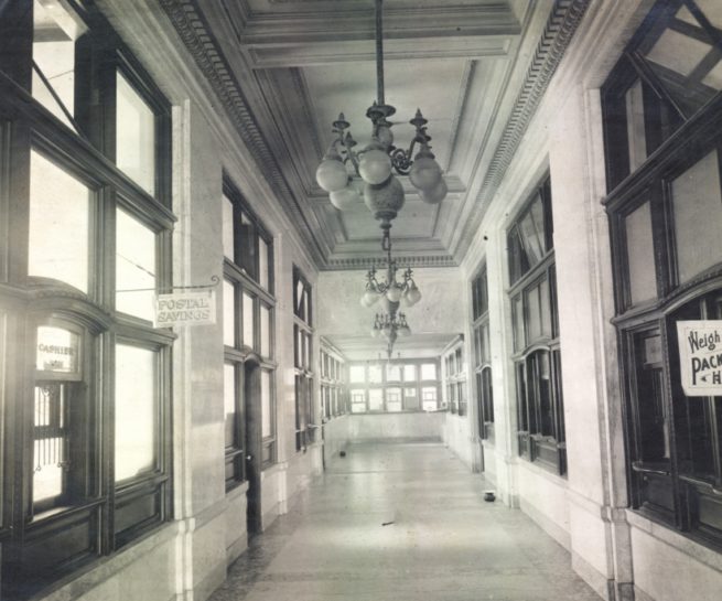 Year 1905 - South Corridor near Post Office, September