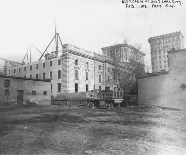 Year 1912 - Construction View at Southwest, February